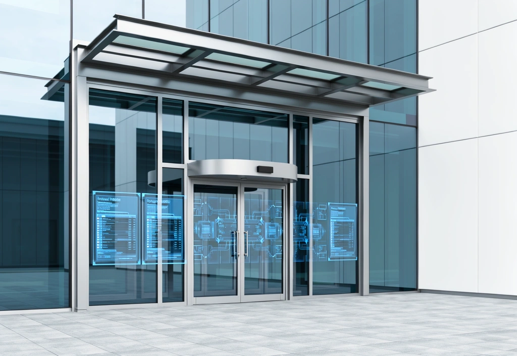 Secure corporate entrance